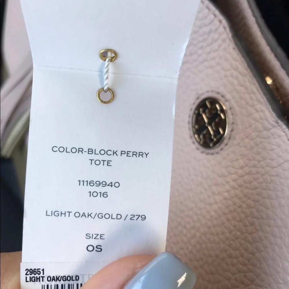 Tory Burch Color Block Perry Tote - Picture 7 of 8